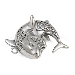 304 Stainless Steel Sea Animal Pendants&nbsp;STAS-P402-05B-P
