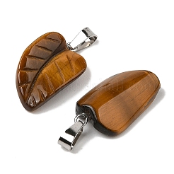 Natural Tiger Eye Pendants&nbsp;G-B127-01P-02