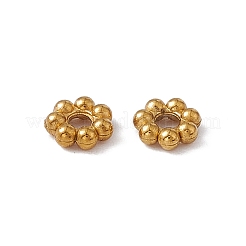 Ion Plating(IP) 304 Stainless Steel Daisy Spacer Beads&nbsp;STAS-G291-01B-G