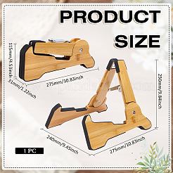 Wood & EVA Foam Folding Guitar Holders&nbsp;AJEW-WH0077-238