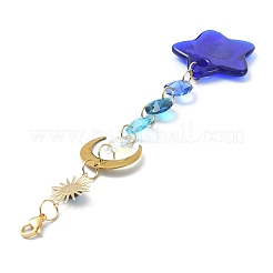 Handmade Evil Eye Lampwork Pendant Decorations&nbsp;HJEW-JM01071