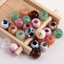 120Pcs Acrylic European Beads&nbsp;OACR-SP0002-27