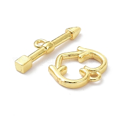 Brass Toggle Clasps&nbsp;KK-C218-08G