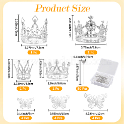 Crown Zinc Alloy Cake Decoration&nbsp;AJEW-CP0008-85G