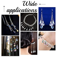 40Pcs 4 Styles Glass Charms&nbsp;GLAA-YW0005-07