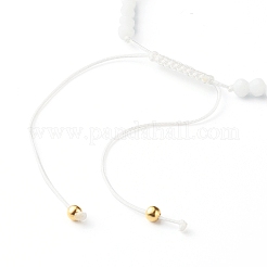 Adjustable Nylon Thread Braided Bead Bracelets&nbsp;BJEW-JB06440-01