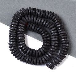 Frosted Natural Lava Rock Beads Strands&nbsp;G-E618-07