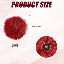 Faux Fox Fur Soft Pompom Ball&nbsp;DIY-WH20002-620A-02