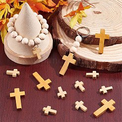100Pcs 2 Styles Wood Pendants&nbsp;WOOD-SC0001-43