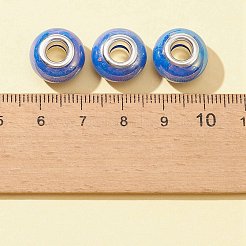 20Pcs Opaque Resin European Beads&nbsp;RPDL-FS0001-01