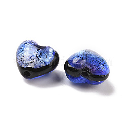 Handmade Silver Foil Lampwork Beads&nbsp;FOIL-G029-01B