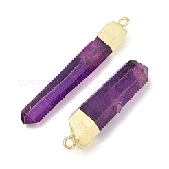 Natural Quartz Crystal Pointed Pendants&nbsp;G-P253-03G-11