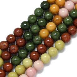 Natural Malaysia Jade Beads Strands&nbsp;G-B165-C07-12mm