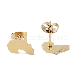 PVD Vacuum Plating 304 Stainless Steel Stud Earrings for Women&nbsp;X-EJEW-A048-07G