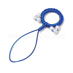 Handmade Woven Nylon Cat Pendant Decorations&nbsp;HJEW-JM02668