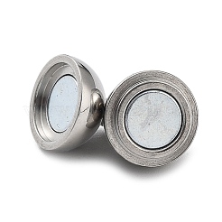 Tarnish Resistant 304 Stainless Steel Magnetic Clasps with Loops&nbsp;LS-STAS-E006-52-01
