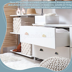 20Pcs 5 Colors Zinc Alloy & Acrylic Drawer Cabinets Handles&nbsp;FIND-DR0002-43