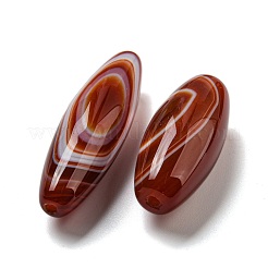 Natural Red Striped Agate/Banded Agate Beads Strands&nbsp;G-NH009-01