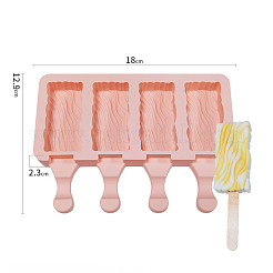 Food Grade DIY Rectangle Ice-cream Silicone Molds&nbsp;LS-DIY-D062-02C
