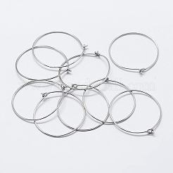 925 Sterling Silver Earring Hoop&nbsp;STER-K167-066S