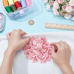 2pc Peony Polyester Embroidery Sew on Appliques&nbsp;PATC-NB0001-34