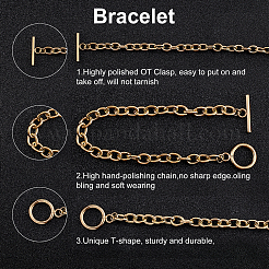 Unisex 304 Stainless Steel Cable Chain Bracelets&nbsp;BJEW-UN0001-09