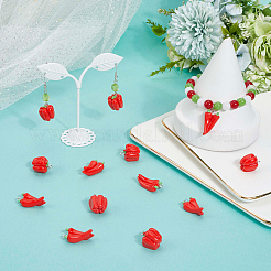 40Pcs 2 Styles Resin Rron Pendants&nbsp;RESI-SC0006-18