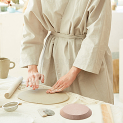 Round Pottery Tools Ceramic Plate Forming Mold&nbsp;DIY-WH0056-07A