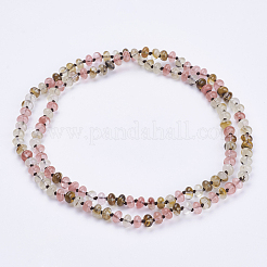 Natural Watermelon Skin Beaded Multi-use Necklaces/Wrap Bracelets&nbsp;NJEW-K095-B07