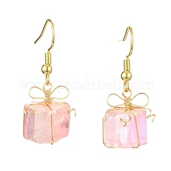4 Pairs Natural Quartz Dangle Earrings for Women&nbsp;EJEW-TA00561