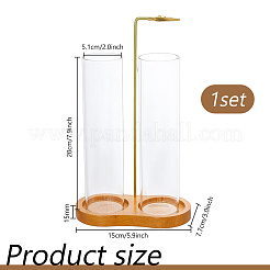 Glass Incense Holder&nbsp;AJEW-WH0410-193B