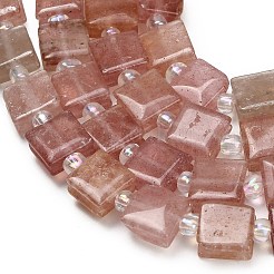 Natural Strawberry Quartz Beads Strands&nbsp;GG-F802-B16-01