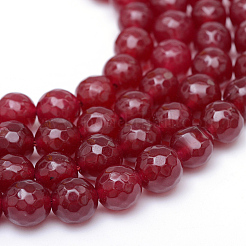Natural White Jade Bead Strands&nbsp;G-R346-8mm-02