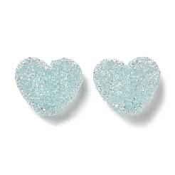 Drusy Heart Resin Rhinestone Beads&nbsp;RESI-C038-01