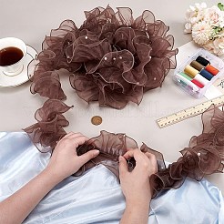 5 Yards Pleated Organza Pleated Lace Ribbon&nbsp;OCOR-PH0004-67C