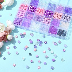 DIY Mixed Shapes Acrylic Beads Bracelets Making Kits&nbsp;DIY-YW0012-90