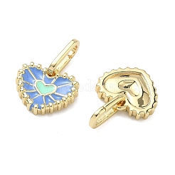 Brass Enamel Pendant Decorations&nbsp;KK-F933-05C-G