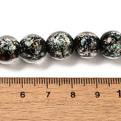 Handmade Dichroic Foil Glass Beads Strands&nbsp;DICH-U001-06C