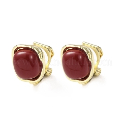 Alloy & Resin Clip-on Earrings&nbsp;EJEW-T055-03
