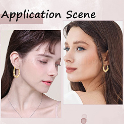 6 Pairs 6 Style304 Stainless Steel Hoop Earrings for Women&nbsp;EJEW-BBC0001-95