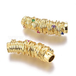 Brass Micro Pave Colorful Cubic Zirconia Pendants&nbsp;ZIRC-O035-03G