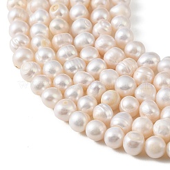 Natural Cultured Freshwater Pearl Beads Strands&nbsp;PEAR-L034-17C