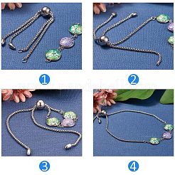 304 Stainless Steel Slider Bracelet/Bolo Bracelets Making&nbsp;MAK-UN0001-02