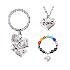 Wedding Theme Antique Silver Tone Tibetan Style Alloy Charms&nbsp;TIBEP-PH0005-10AS