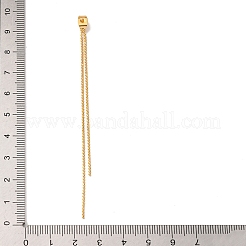 Brass Ball Chain Ear Nuts&nbsp;KK-G510-18G