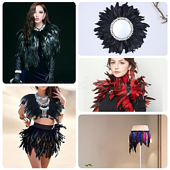 1 Bundle Fashion Feather Cloth Strand Costume Accessories&nbsp;DIY-GF0012-59C