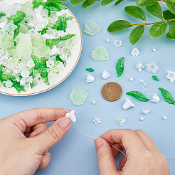 DIY Bluebell Acrylic Pendant Jewelry Making Kits&nbsp;DIY-HS0001-10