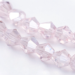 Electroplate Glass Beads Strands&nbsp;EGLA-Q118-6mm-B12