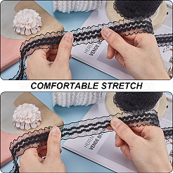 1 Roll Knitted Fish Line Nylon Elastic Lace Trim&nbsp;OCOR-GF0003-72B