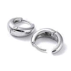 Non-Tarnish 304 Stainless Steel Polishing Hoop Earrings&nbsp;EJEW-G366-01P